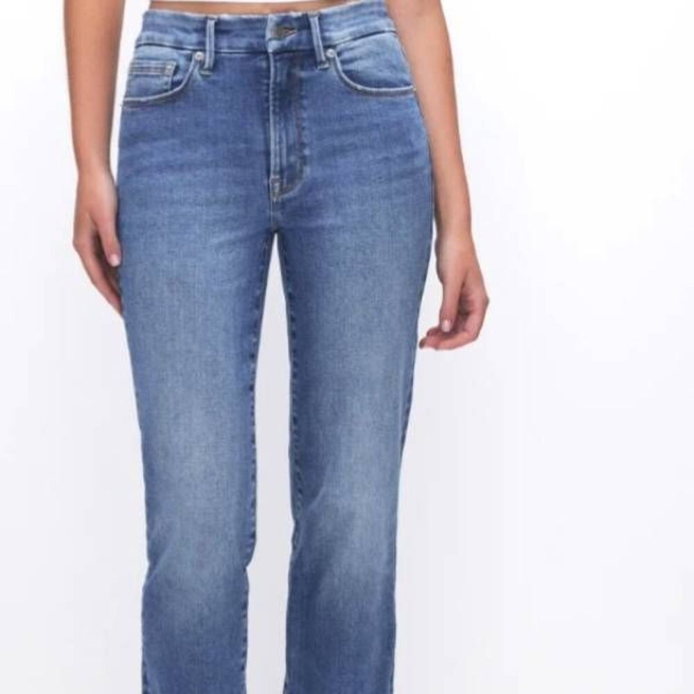 Good American ALWAYS FITS GOOD LEGSSTRAIGHT JEANS in Indigo316 sz 6-12